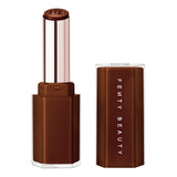Fenty Beauty Gloss Bomb Stick Hot Chocolit - product packaging and bullet stick on white background