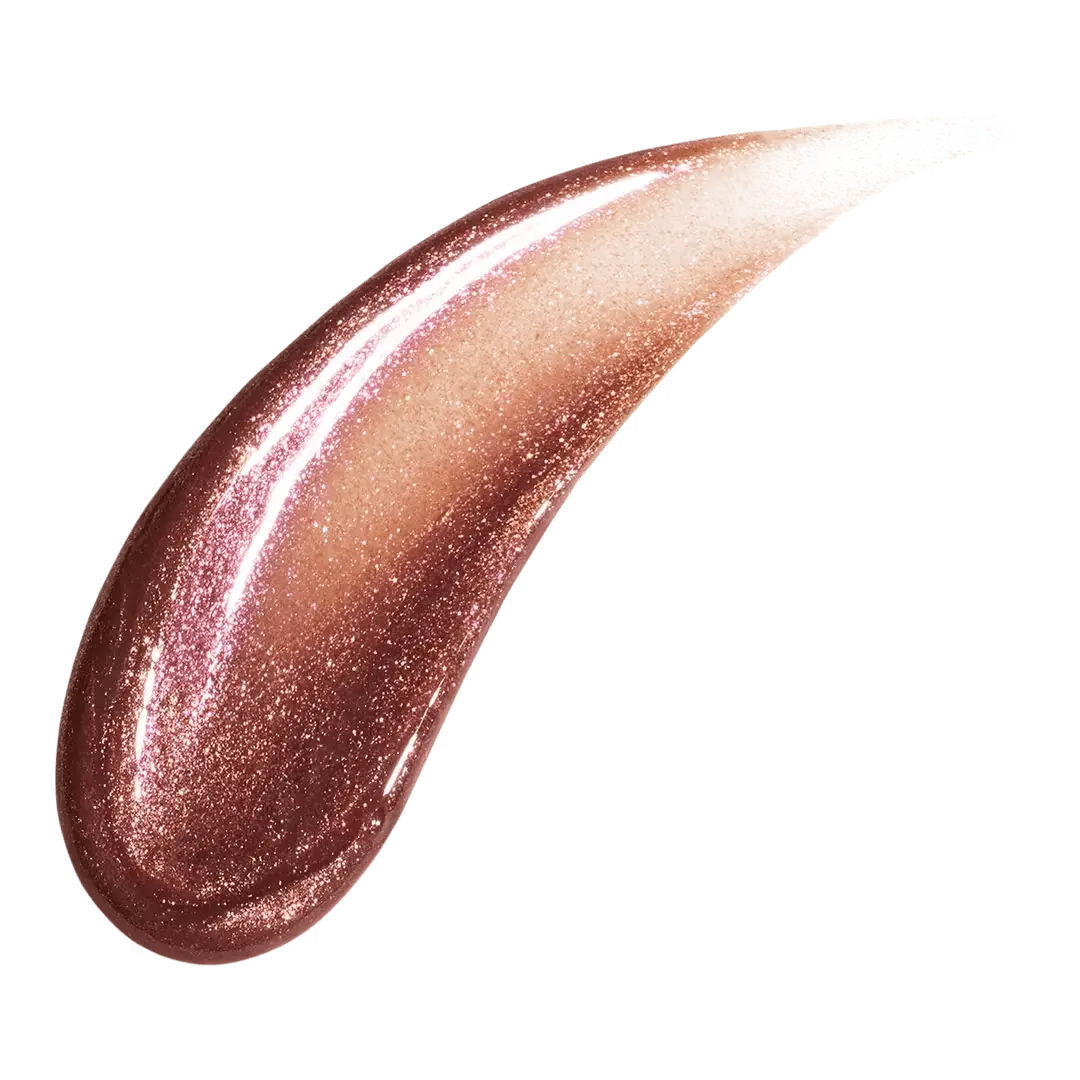 Fenty Beauty Gloss Bomb Hot Chocolit Fantasy lip gloss swatch on model lips