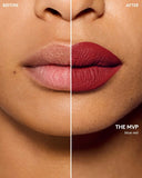 Fenty Beauty Icon Velvet Liquid Lipstick features infographic non-drying velvet matte