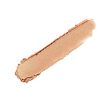 Fenty Beauty Yacht Lyfe shimmer stick swatch on finger showing tangerine sheen