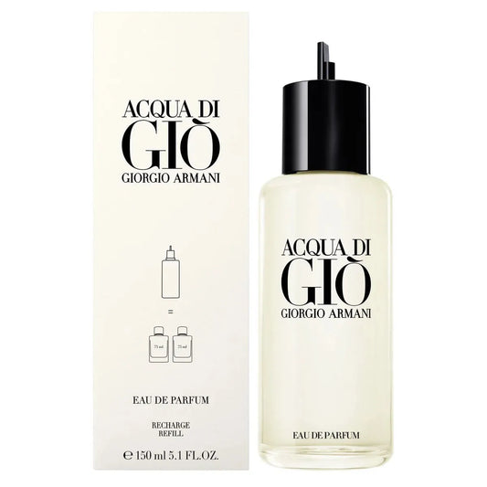 Giorgio Armani Acqua Di Giò Eau De Parfum Refill 100ml luxury men's fragrance refill bottle on white background