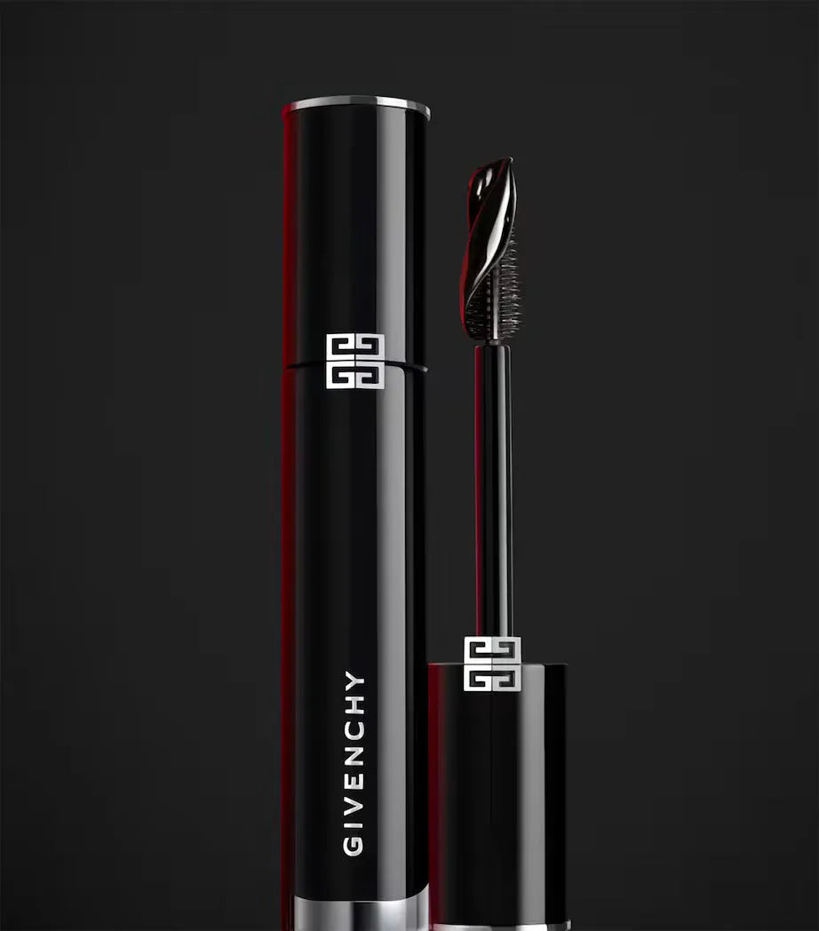 Model showcasing Givenchy L'Interdit Couture Mascara for dramatic voluminous lashes - luxe look