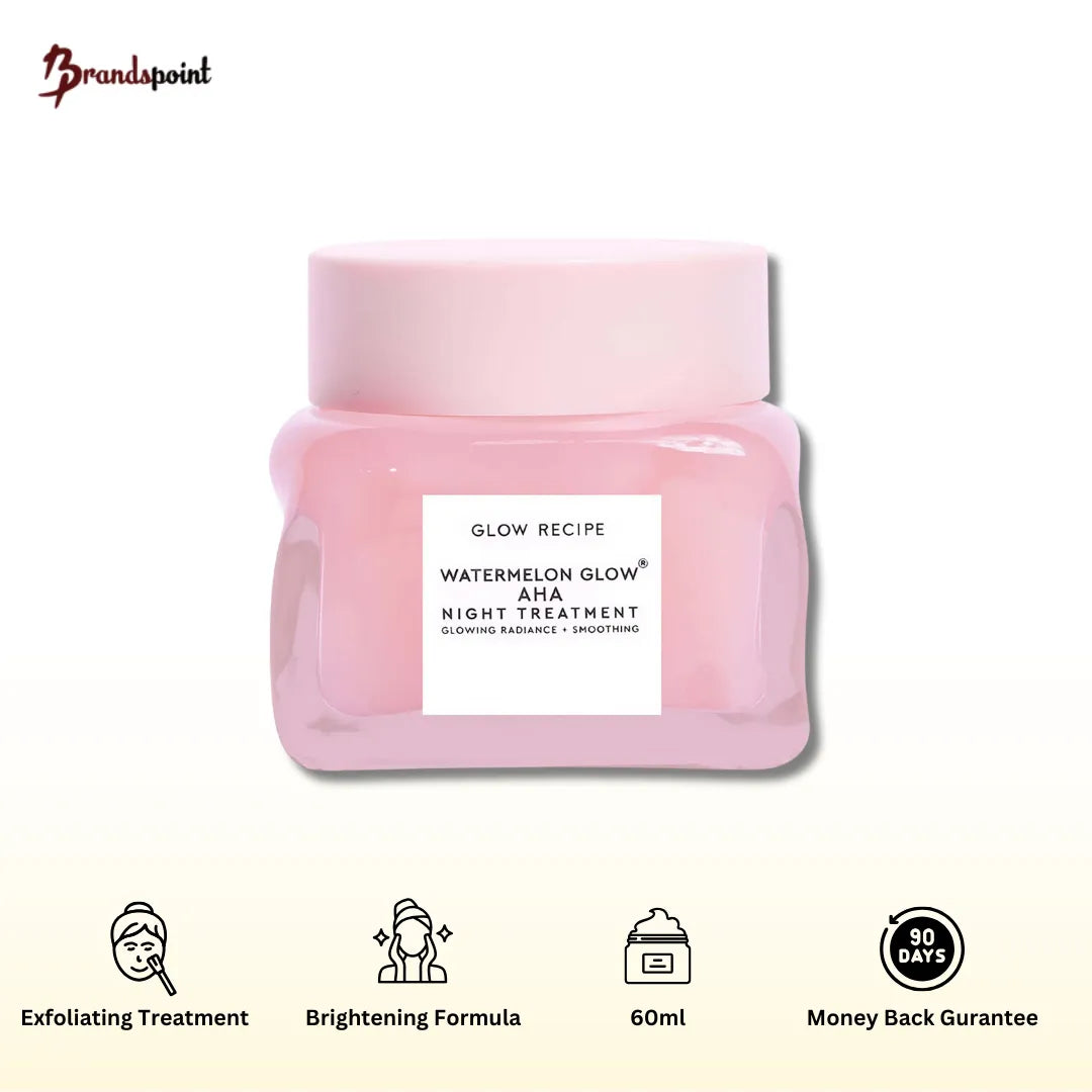 Glow Recipe Watermelon Glow AHA Night Treatment 60ml front bottle packaging