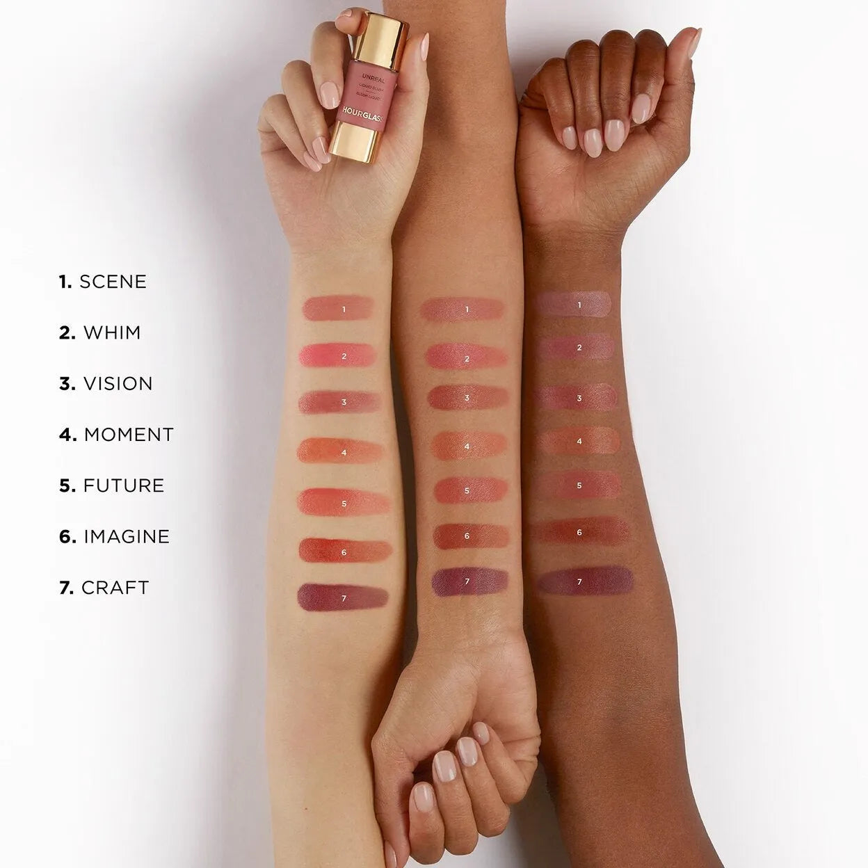 Hourglass Unreal Liquid Blush Scene bottle with dropper - plumping liquid blush