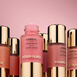 Hourglass Unreal Liquid Blush Scene angle view - dewy blush cosmetic