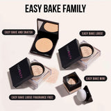 Huda Beauty Easy Bake pressed and loose powder product family