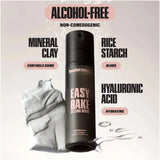 Authentic Huda Beauty Easy Bake Setting Spray 100ml box packaging with holographic details