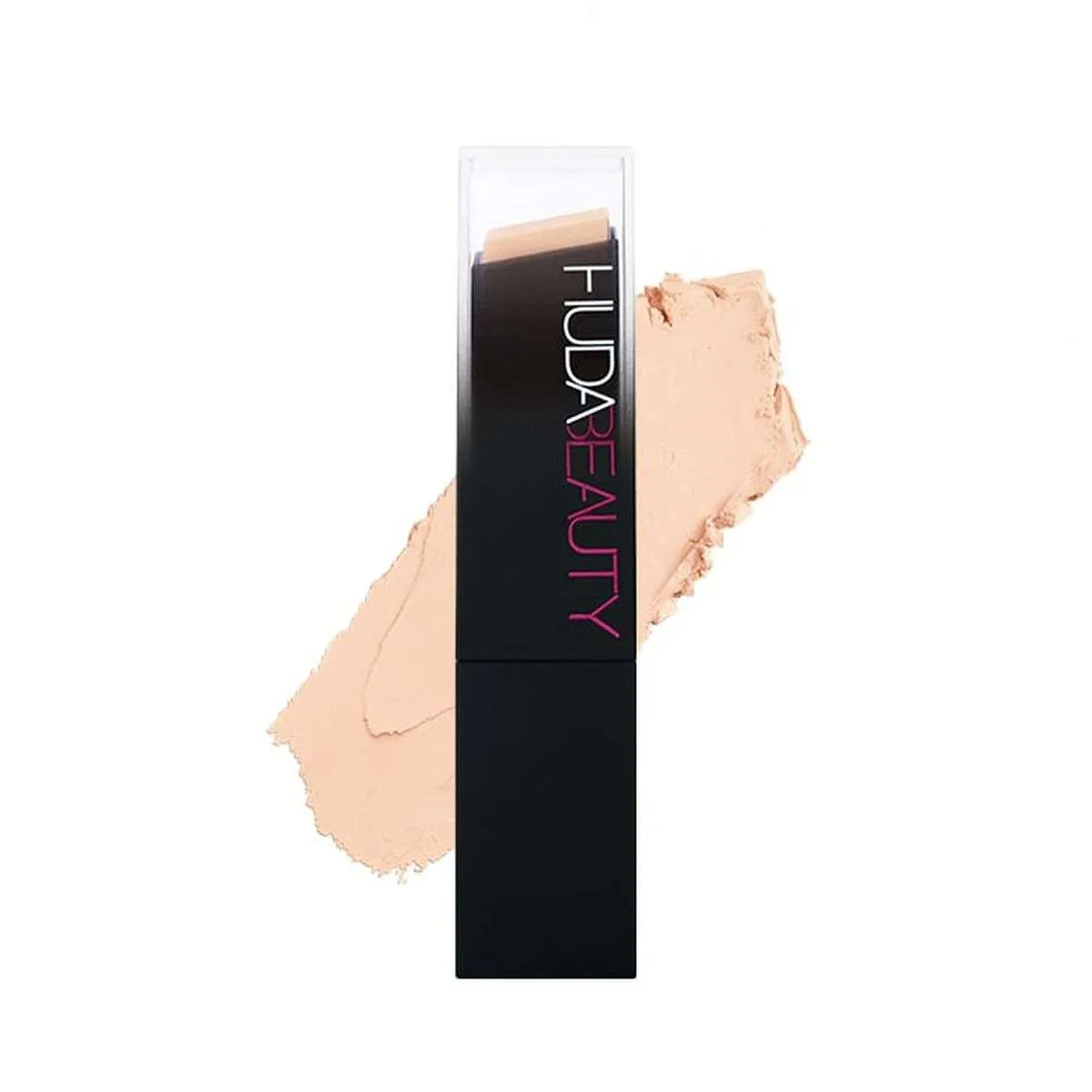 Huda Beauty FauxFilter Skin Finish Buildable Coverage Foundation Stick 200B Shortbread - front view on white background
