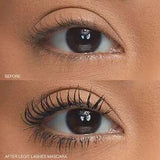 Swatch of Huda Beauty Legit Lashes mascara ultra-black formula