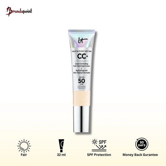 IT Cosmetics CC+ Cream SPF 50+ Fair shade front of bottle
