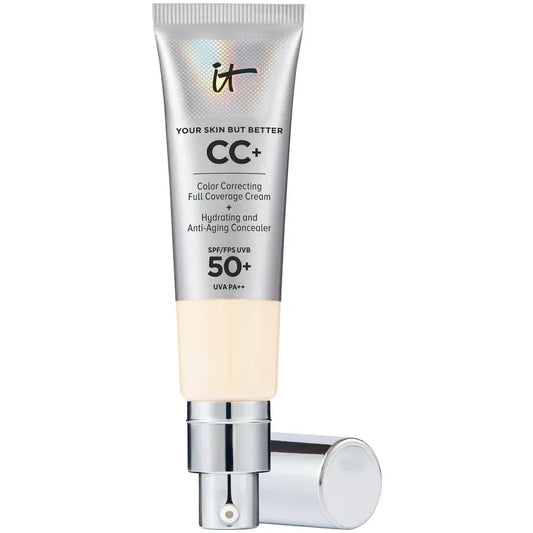 IT Cosmetics Your Skin But Better CC+ Cream SPF 50 Fair Ivory front tube on white background