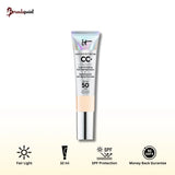 IT Cosmetics CC+ Cream SPF 50 Fair Light tube packaging on white background