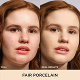 Swatch of IT Cosmetics CC+ Cream in Fair Porcelain shade on skin showing coverage