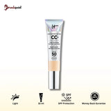 IT Cosmetics CC+ Cream SPF 50+ Light shade product tube on white background