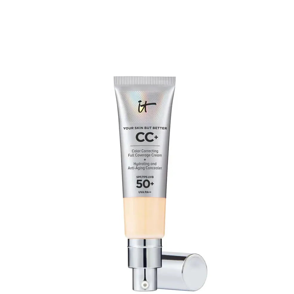 IT Cosmetics CC+ Cream SPF50 Fair Warm tube packaging front view