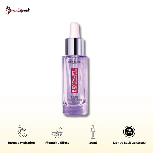 L'Oreal Paris Revitalift Hyaluronic Acid Serum bottle front view