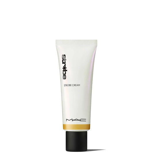 Mac Cosmetics Strobe Cream Goldlite 50ml tube front packaging on white background