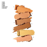 MAC Studio Fix Conceal and Correct Palette Medium open view revealing six creamy shades for concealing and correcting skin imperfections