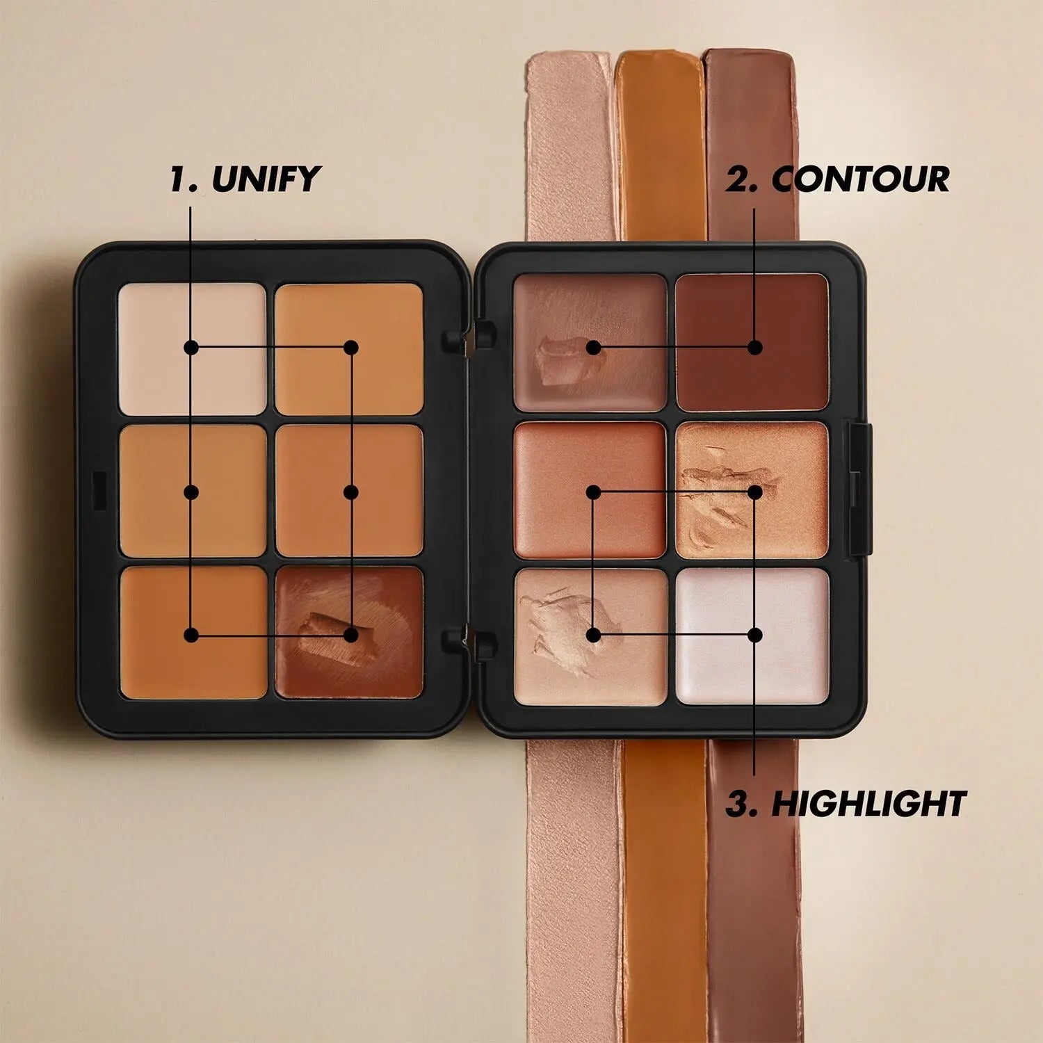 Make Up For Ever HD Skin Sculpting Palette 27.2g in packaging front view