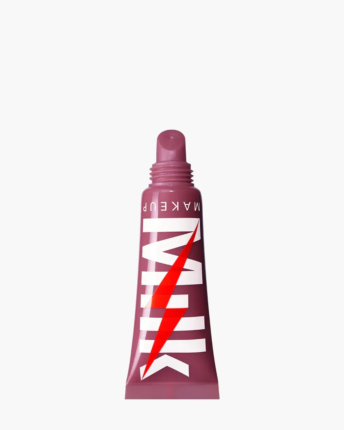 Milk Makeup Electric Glossy Lip Plumper Lola cap off, showing gloss applicator and product