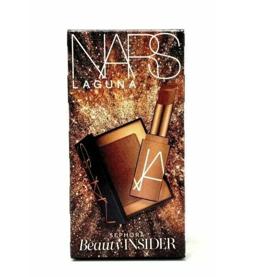 NARS Laguna Beauty Insider Set with Mini Bronzer and Afterglow Lip Balm in pink packaging