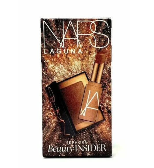 NARS Laguna Beauty Insider Set with Mini Bronzer and Afterglow Lip Balm in pink packaging