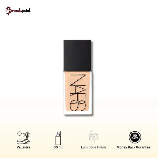 NARS Light Reflecting Foundation Vallauris bottle with pump on white background - buy authentic in UAE