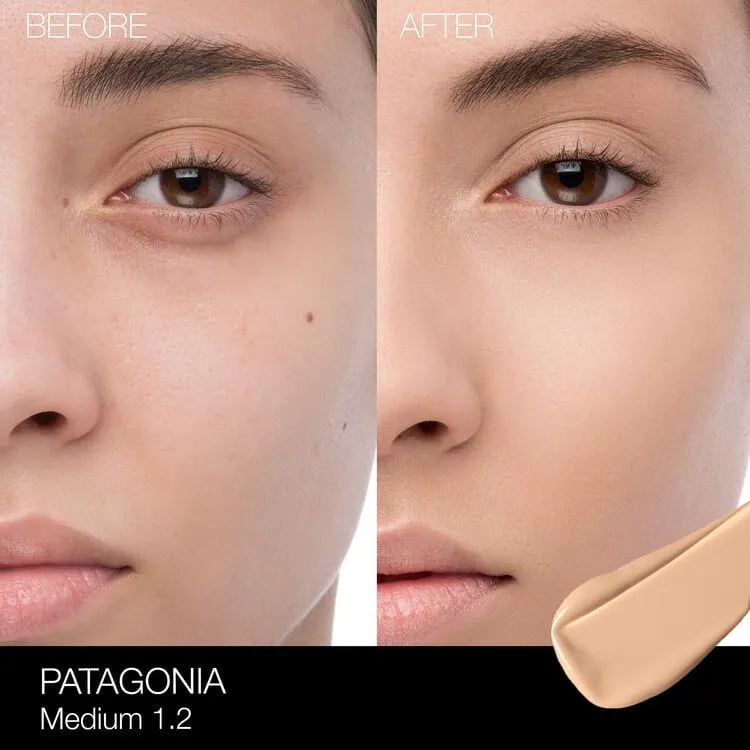 NARS Natural Radiant Longwear Foundation pump dispenser close-up
