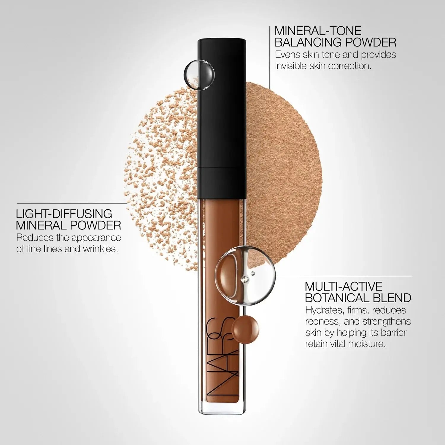 NARS Radiant Creamy Concealer Cannelle - shade comparison on hand
