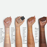 Before and after applying authentic Nars Light Reflecting Foundation in Syracuse shade