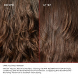 Olaplex N4 shampoo repairs hair bonds before and after