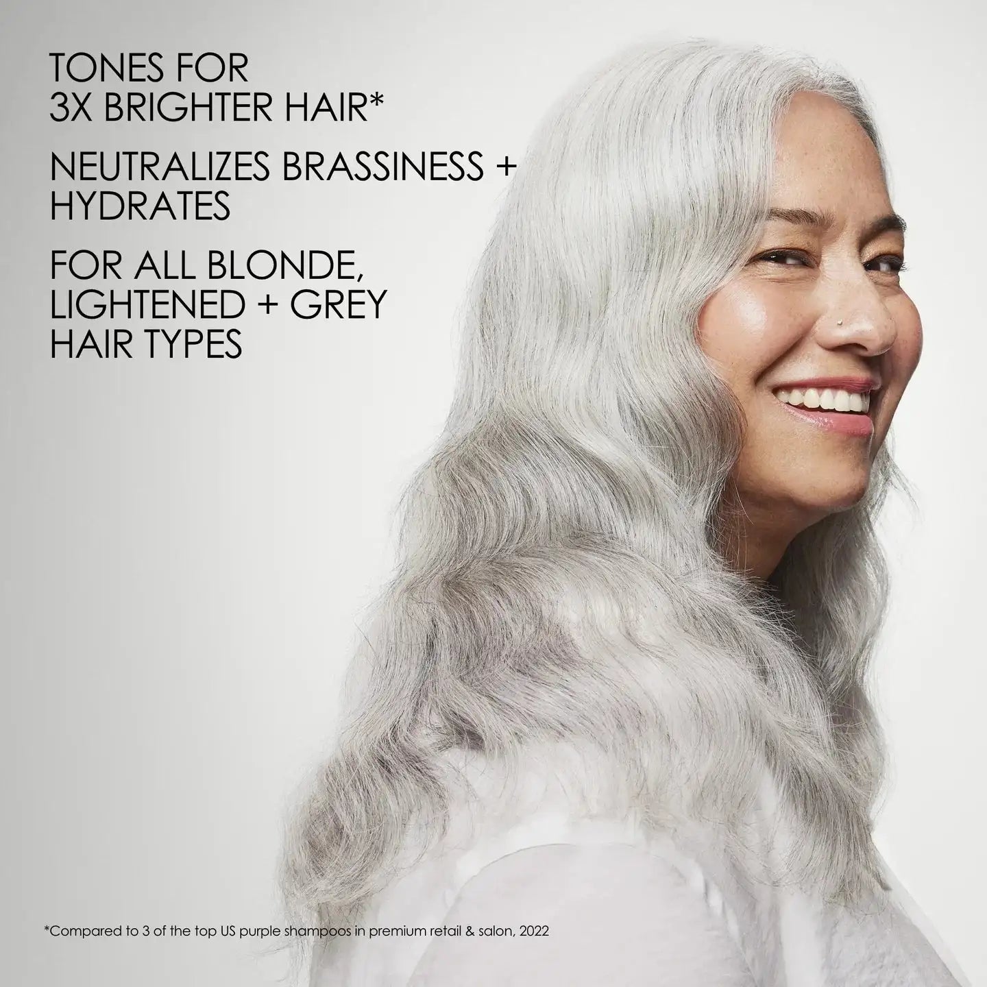 Infographic highlighting Olaplex Nº.4P bond building technology and toning effect