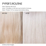Olaplex Nº.4P shampoo application and usage instructions