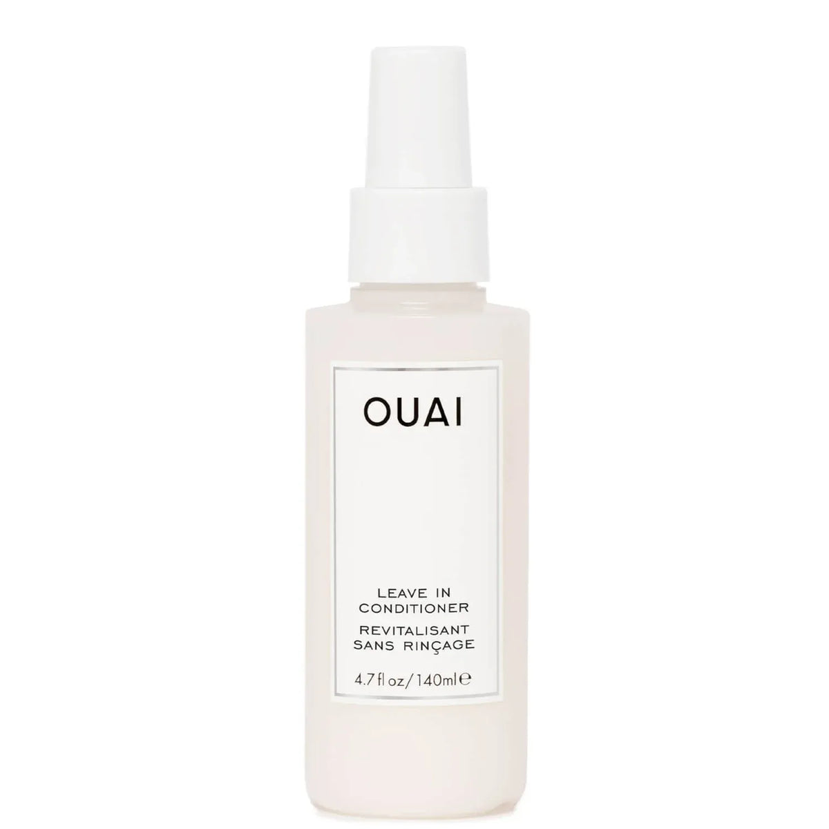 OUAI Leave In Conditioner 140ml bottle front view with hydrating frizz control spray