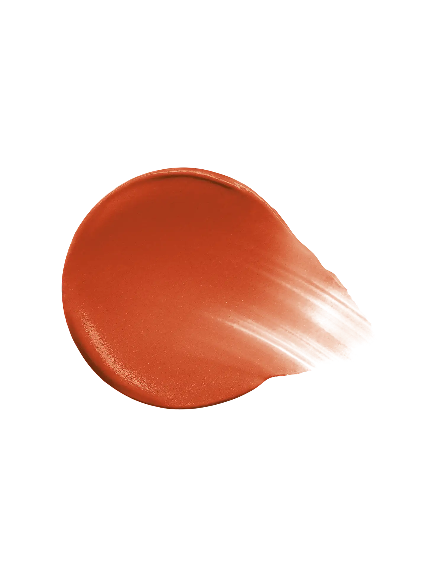Rare Beauty Soft Pinch Liquid Blush Love shade swatch on skin - terracotta matte finish