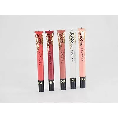 Close-up of Sephora Wild Wishes gloss balm shades showing shimmer and matte finishes