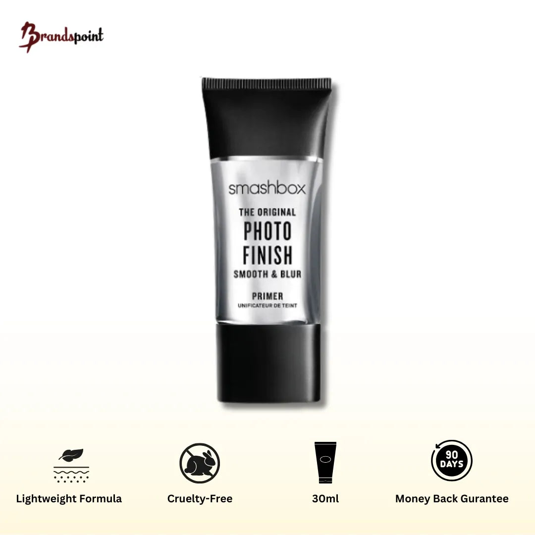 SmashBox Photo Finish Foundation Primer 30ml - front view of tube with brand logo and product name