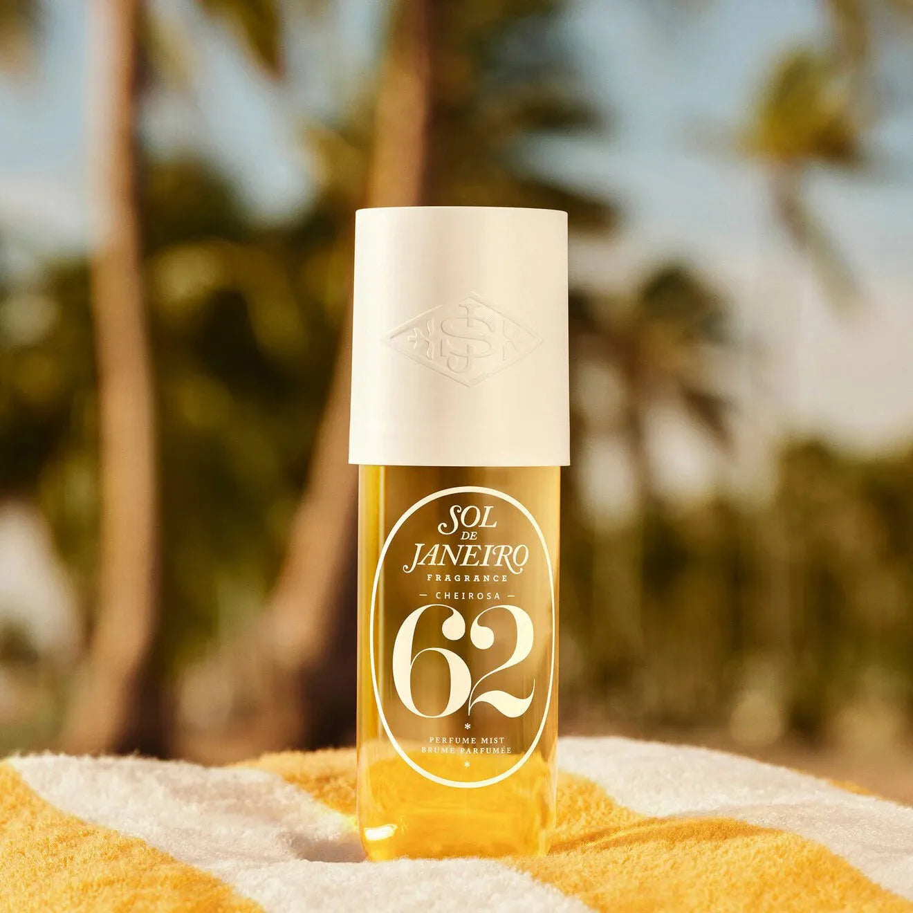 Sol de Janeiro Brazilian Crush Cheirosa Pistachio & Salt body mist bottle on white background