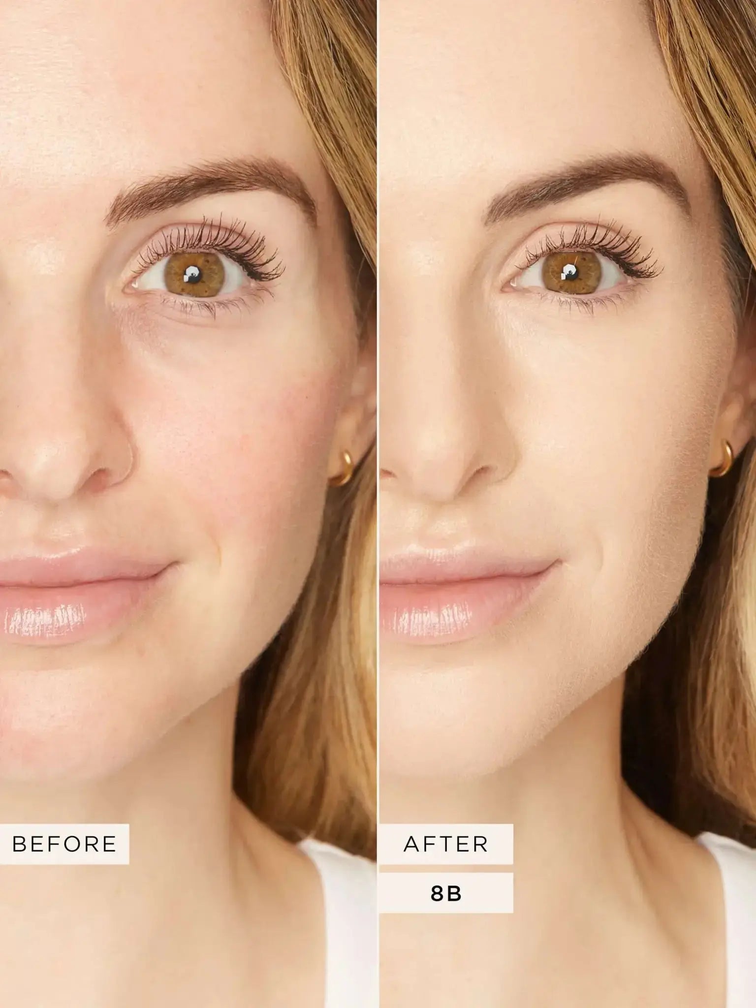 Tarte Shape Tape Concealer 8B Porcelain Beige lifestyle shot with makeup look