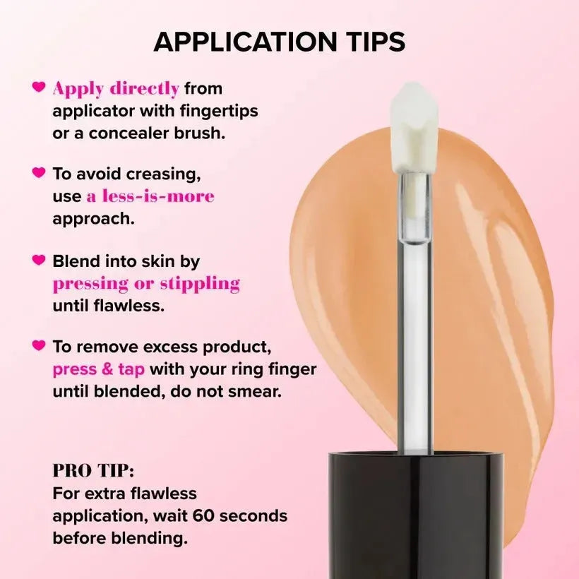 Too Faced Born This Way Concealer Light Beige full product display with background