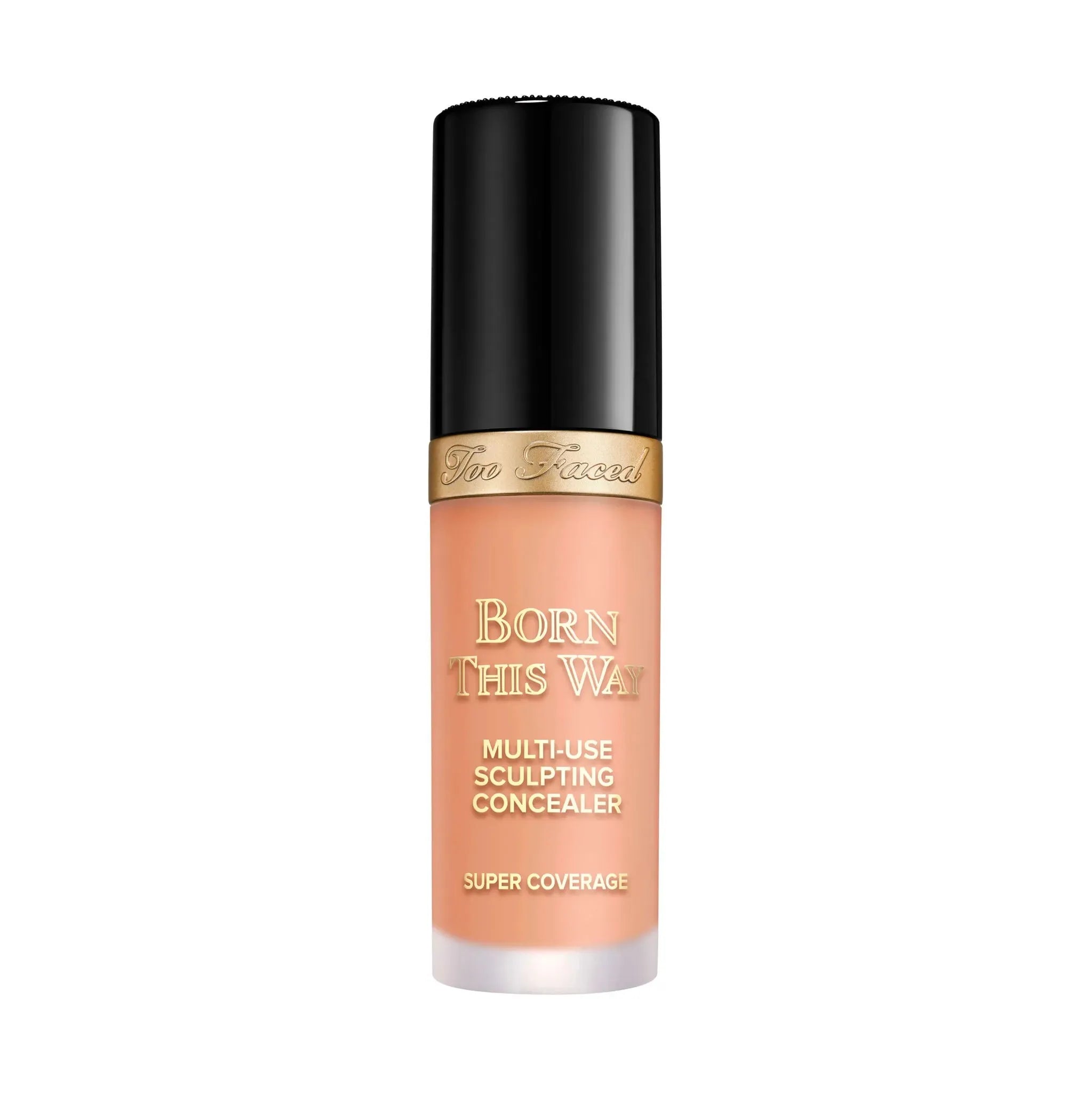 Too Faced Born This Way Super Coverage Concealer in Taffy shade - full coverage liquid concealer with doe-foot applicator