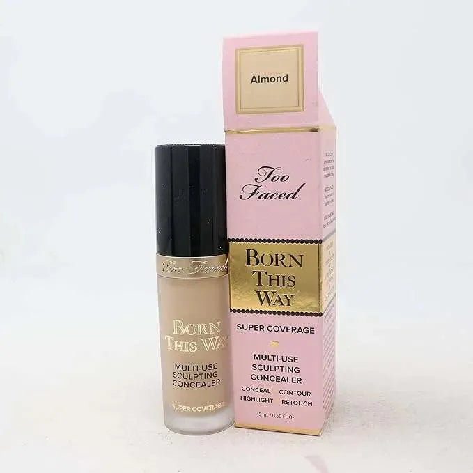 Too Faced Born This Way Super Coverage Concealer Almond with applicator