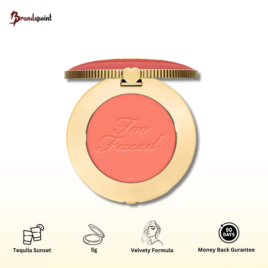 Too Faced Cloud Crush Blush Tequila Sunset compact with powder pan