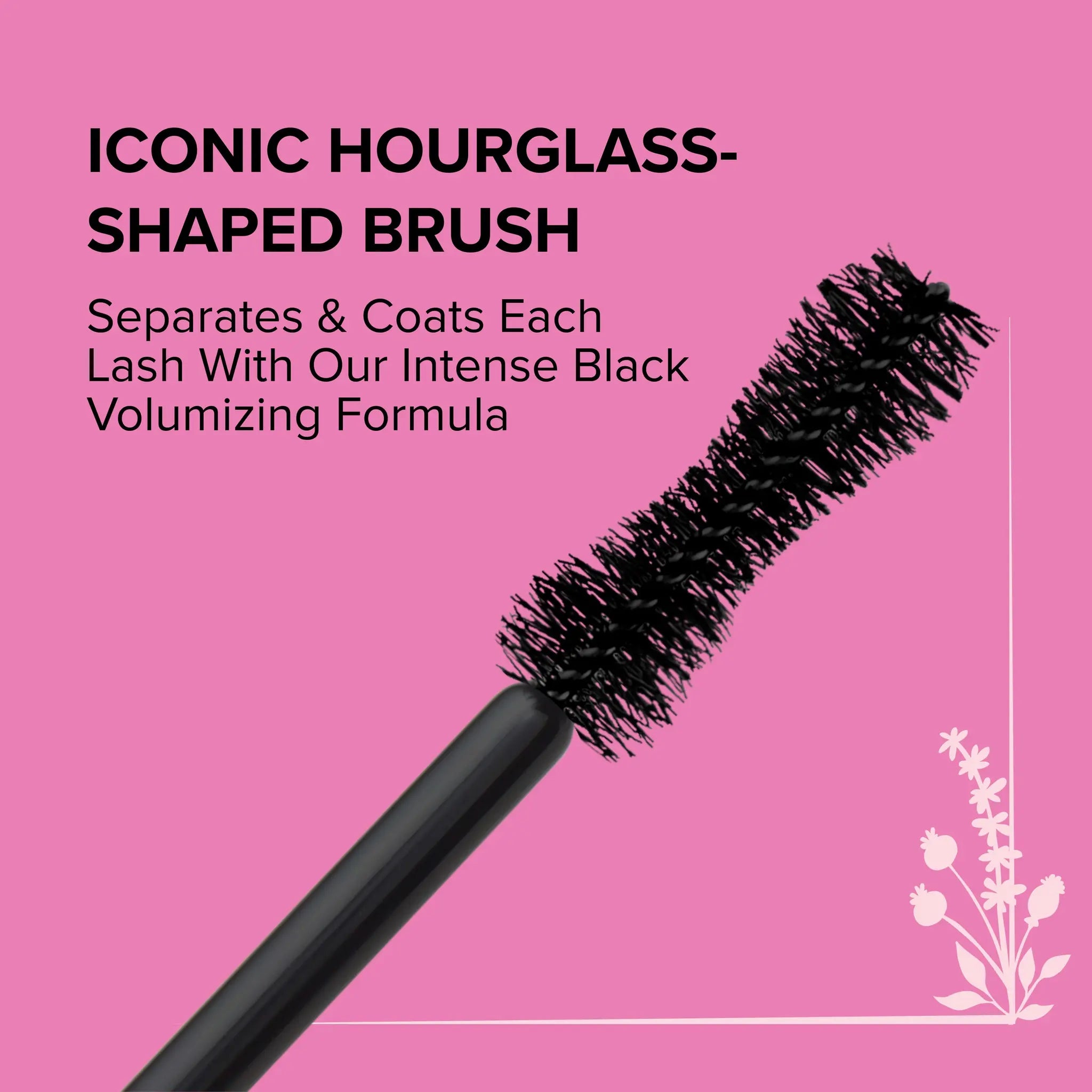 Close-up of Too Faced Naturally Better Than Sex Mascara brush and formula