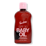 Vacation SPF 30 Baby Oil 100ml bottle front view - iconic shine sunscreen for summer