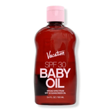 Vacation SPF 30 Baby Oil 100ml bottle front view - iconic shine sunscreen for summer