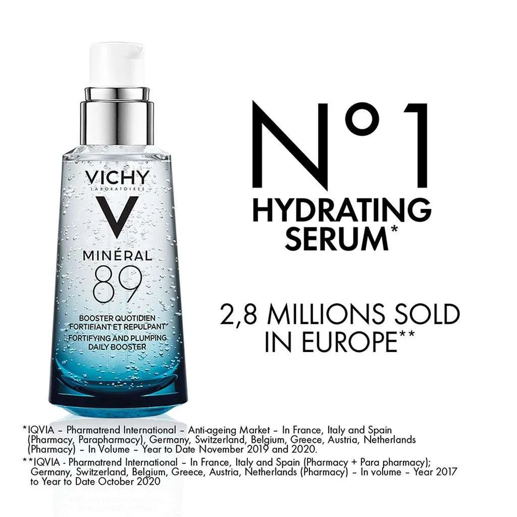 Vichy Mineral 89 Fortifying & Plumping Daily Serum For All Skin Types With Hyaluronic Acid - Brands Point AE