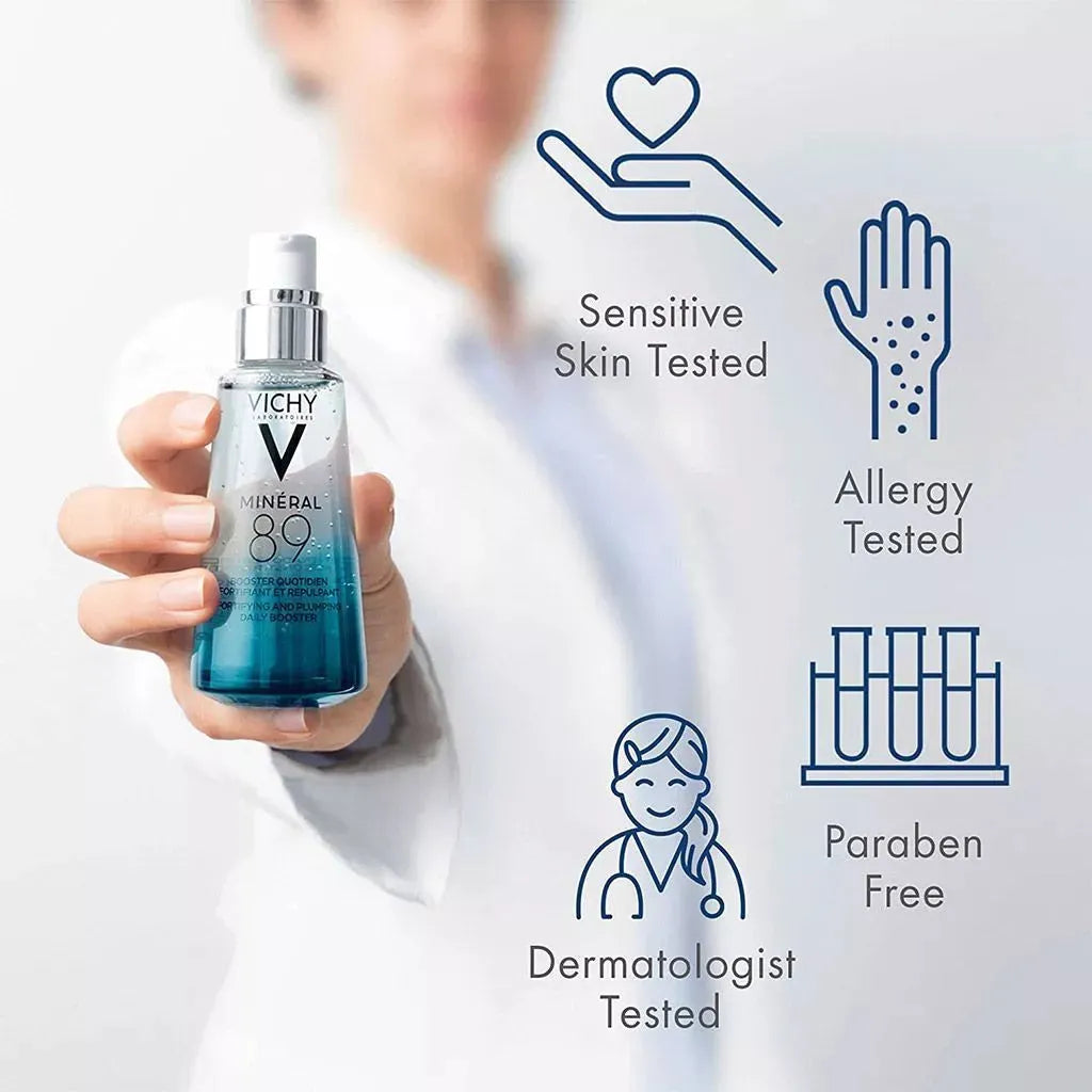 Vichy Mineral 89 Fortifying & Plumping Daily Serum For All Skin Types With Hyaluronic Acid - Brands Point AE