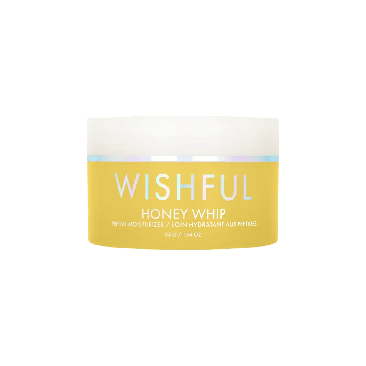 Wishful Honey Whip Peptide Moisturizer jar by Huda Beauty – authentic skincare product