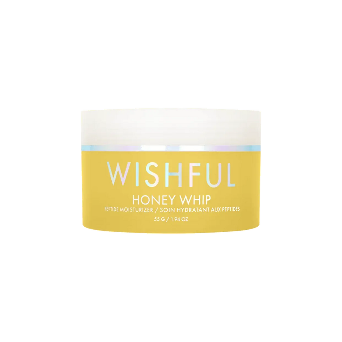 Wishful Honey Whip Peptide Moisturizer jar by Huda Beauty – authentic skincare product